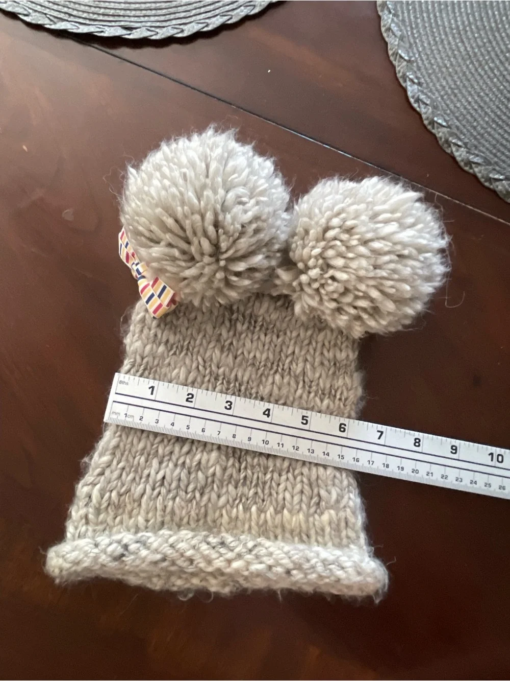 Kids Pom-Pom Knit Beanie size 2-5